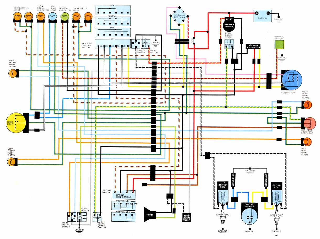 1972 Honda cb500 wiring diagram #1